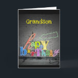 **GRANDSON** SCHREIBEN AM GEBURTSTAG DER WALL KARTE<br><div class="desc">ERZÄHLEN SIE IHREN ***GRANDSON**** WIE VIEL SIE IHM EINEN "SEHR GLÜCKLICHEN GEBURTSTAG" MÖCHTEN DANK,  DASS SIE VON 1 MEINER 8 GESCHÄFTE GESCHAFFEN HABEN!!</div>