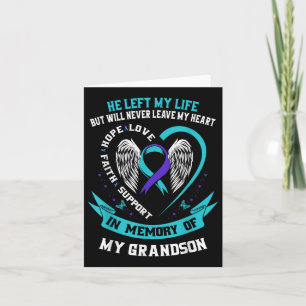 Grandson Suicide Awareness Prevention Memorial Gra Karte