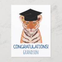 Grandson Tiger Cub Illustration gratulieren
