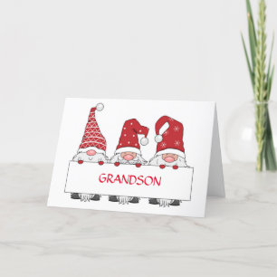 **GRANDSON** VON GNOMES FÜR CHRISTMAS KARTE