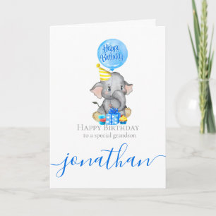 Grandsons Geburtstag Unvergesslich! Karte