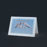 Grandsons Geburtstagskarte mit Royal Tern Bird Karte<br><div class="desc">Dieses Royal Tern mit Flügeln,  die sich in der Luft verbreiten,  wurde in Sanibel Island,  Florida fotografiert.  Er macht einen tollen Cover für einen Geburtstagsgruß.</div>