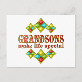 GRANDSONS MAKE LIFE SPECIAL POSTKARTE
