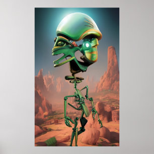 Grandstanding Canyon - Ken Gage Surreal Art Poster