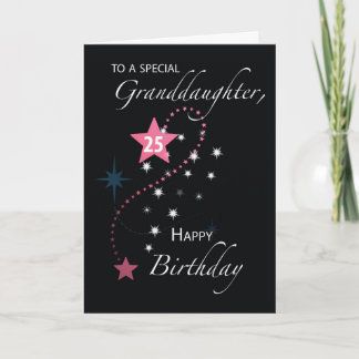 Grandtochter 25. Geburtstag Star Inspiration Karte