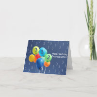 Grandtochter 3. Geburtstagsballons