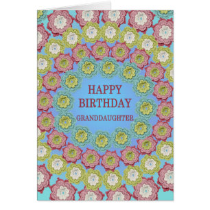 Grandtochter Birthday Crochet Blume
