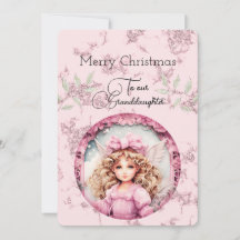 Grandtochter Blonde Doll wünscht Weihnachten