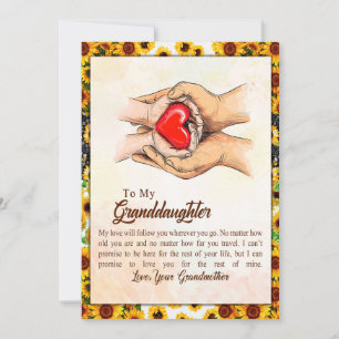 Grandtochter-Geschenk   Liebe Großmuttergruppe Feiertagskarte