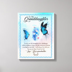 Grandtochter-Geschenk   Liebe Großmuttergruppe Leinwanddruck