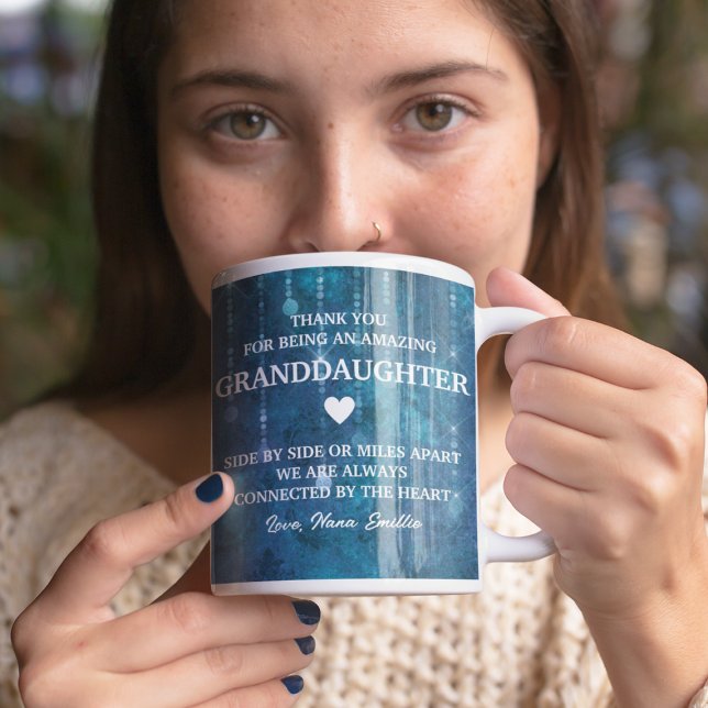 Grandtochter Vielen Dank Herzlichen Dank für die N Kaffeetasse (Granddaughter Thank You Heartfelt Message Custom Coffee Mug
)