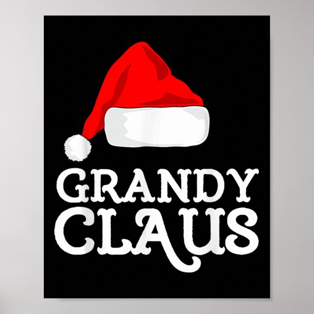 Grandy Claus Weihnachten Weihnachten - Hat Pajama  Poster (Vorne)