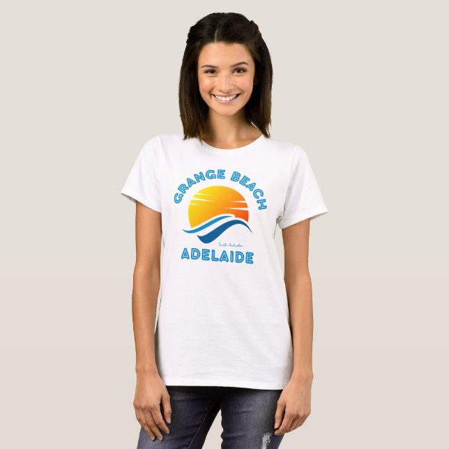 GRANGE BEACH-ADELAIDE Südaustralien T-Shirt (Vorne ganz)