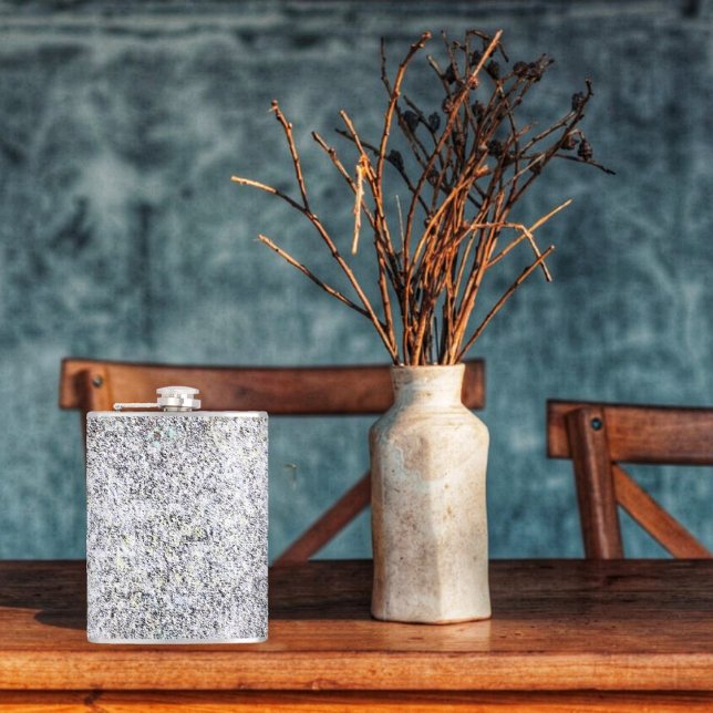 Granit Black Flachmann (This Granite Black Flask resembles a stoneware pattern in its design!)