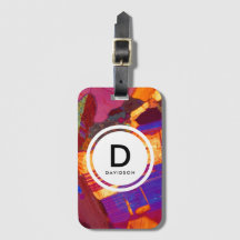 Granit Dünne Sektion Rocktextur Monogramm