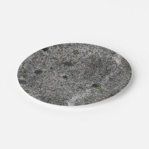 Granit-Felsen Pappteller
