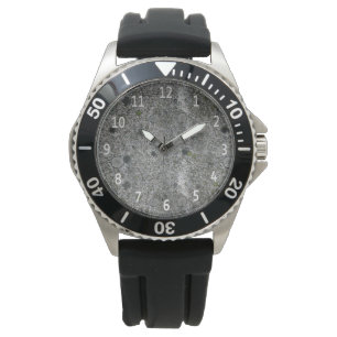 Granit-Grau mit weißen Stellen Armbanduhr