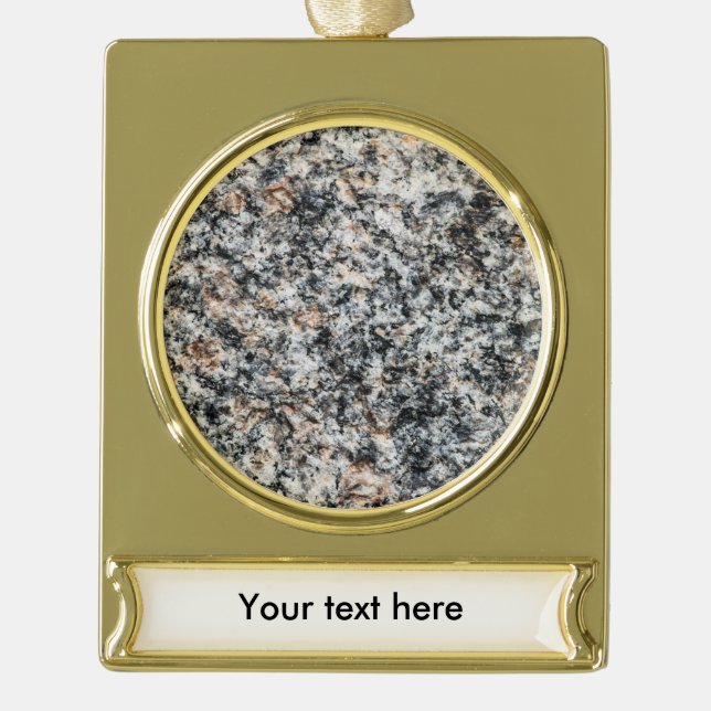 Granit - Hard Rock Banner-Ornament Gold (Vorderseite)
