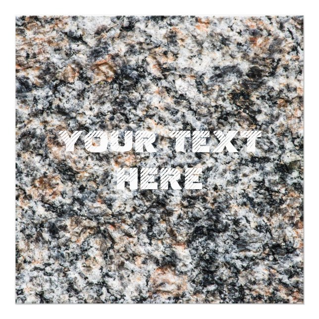 Granit - Hard Rock Fotodruck (Vorne)