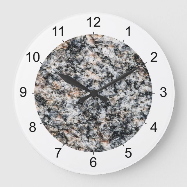 Granit - Hartstein Große Wanduhr (Vorderseite)