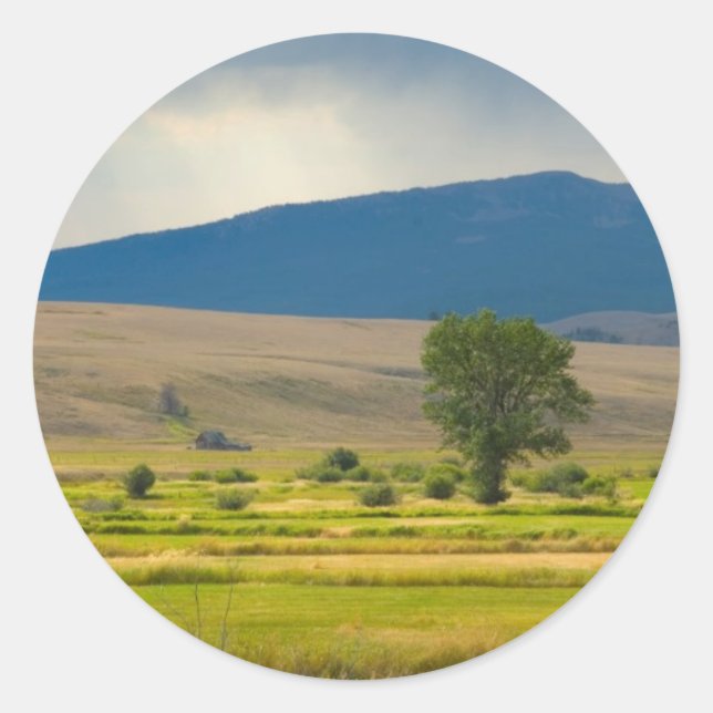 Granit Landkreis Montana Runder Aufkleber (Vorderseite)