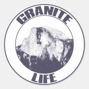 Granit Life Runder Aufkleber