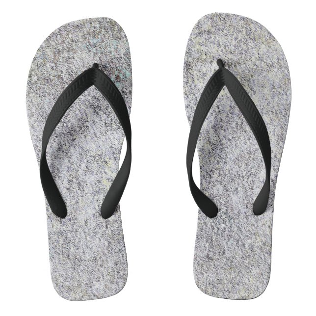 Granit-Schwarz Flip Flops (Fußbett)