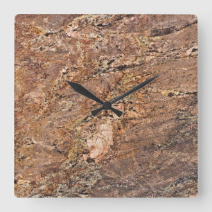 Granit-Stone-Muster Akrylwall-Uhr Quadratische Wanduhr
