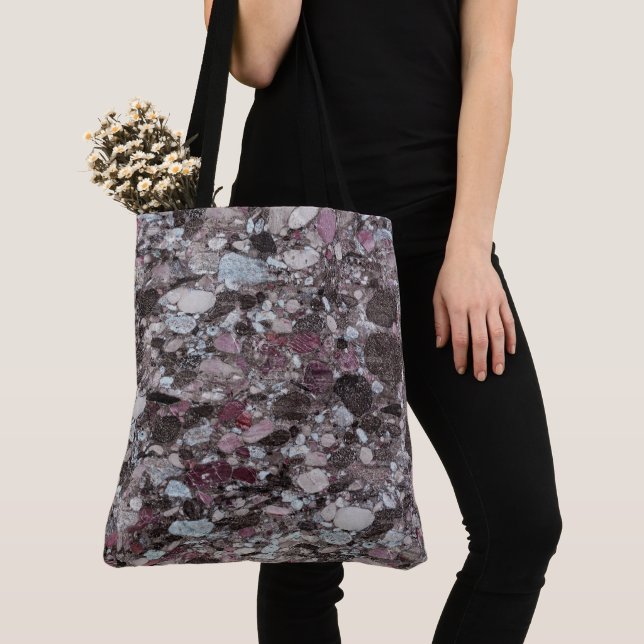 Granit-Stone-Muster - All-Over-Print-Totbeutel (Von Nahem)