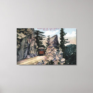 Granit-Tor-Eisenbahn-Ansicht Leinwanddruck