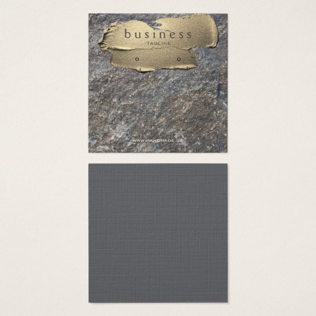 Granit und Gold Earring Display (Vorne & Hinten)