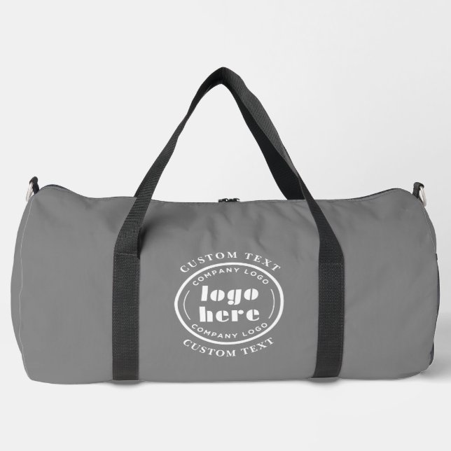 Granite Gray Company Logo Werbeaktion Duffle Bag (Vorderseite)