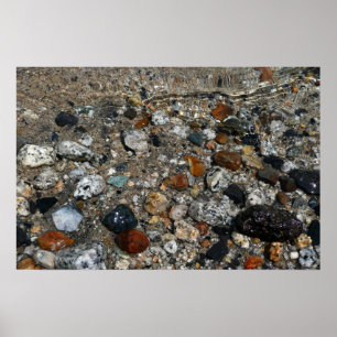 Granite Kies auf Tenaya Lake bei Yosemite Poster