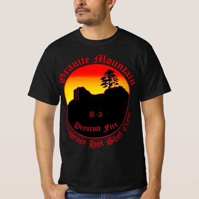 Granite Mountain Interagency Hot Shot Crem T-Shirt (Vorderseite)
