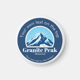Granite Peak Wisconsin Skigebiet Souvenir Magnet