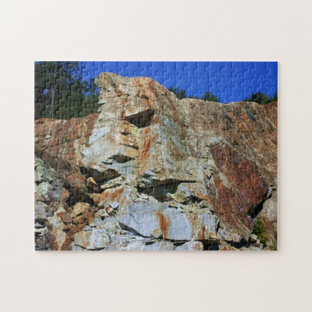 Granite Rock Cliff Wall Nature Puzzle (Horizontal)