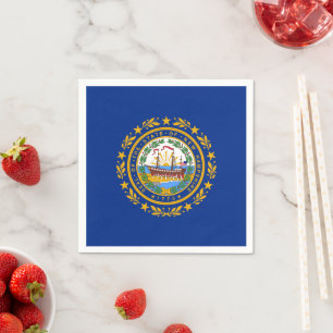 Granite Stater Flagge, Flagge von New Hampshire Serviette