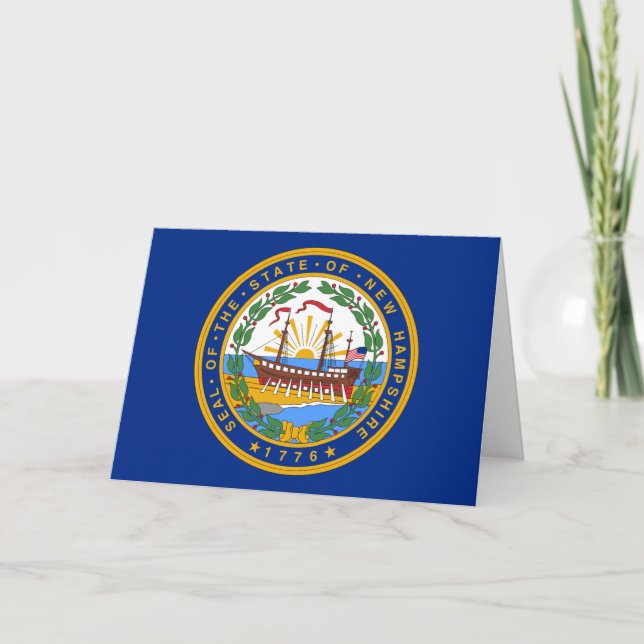 Granite Stater Seal, Seal of New Hampshire Karte (Vorderseite)