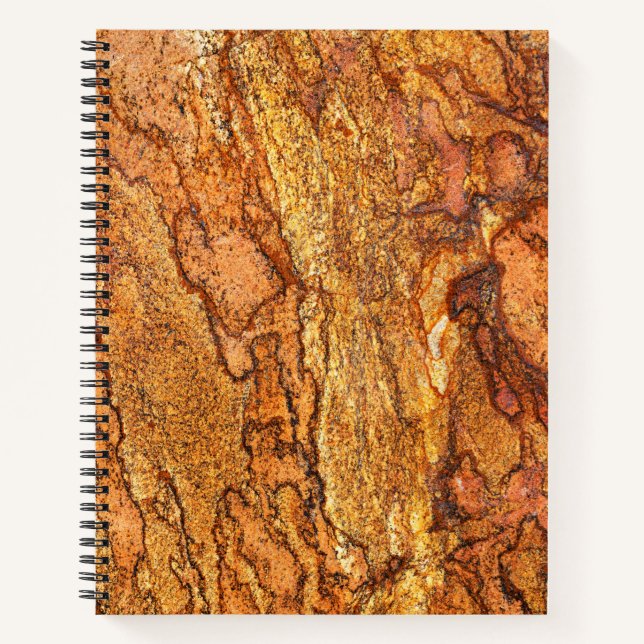 Granite Stone Muster Spiral Notebook Notizbuch (Vorderseite)