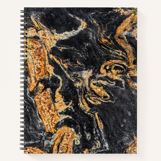 Granite Stone Muster Spiral Notebook Notizbuch (Vorderseite)