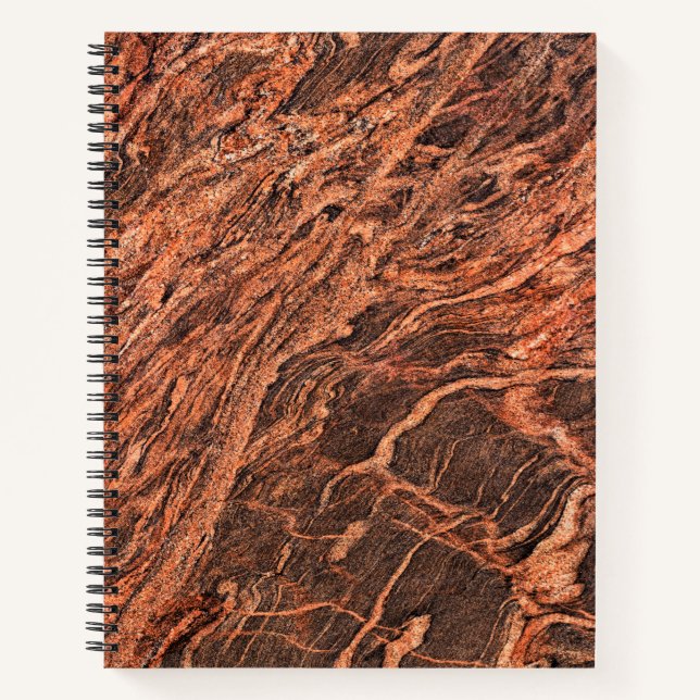 Granite Stone Muster Spiral Notebook Notizbuch (Vorderseite)