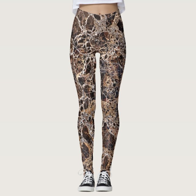 Granite Stone Pattern Leggings (Vorderseite)