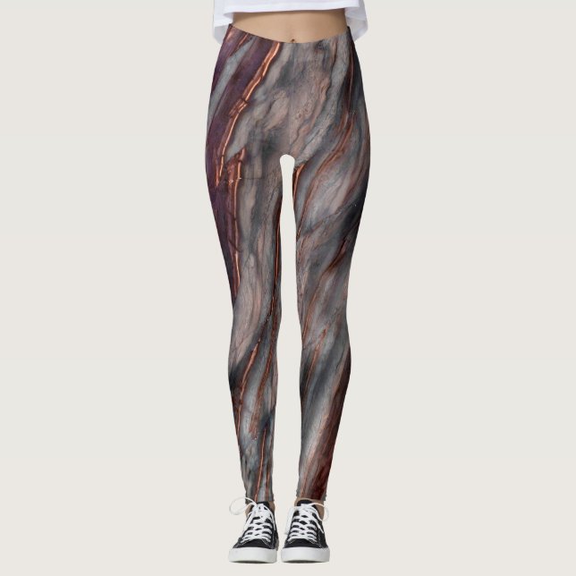 Granite Stone Pattern Leggings (Vorderseite)