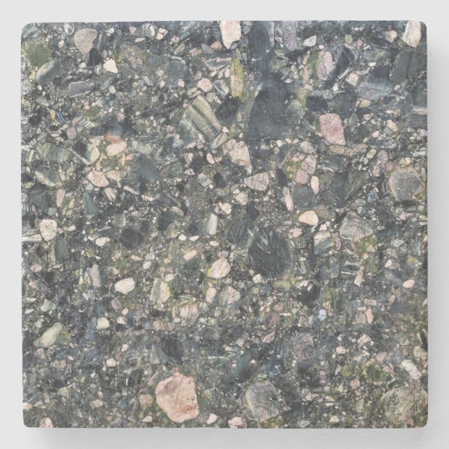Granite Stone Pattern Stone Untersetzer (Vorderseite)