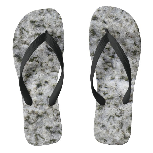 Granitfelsen weiß flip flops (Fußbett)
