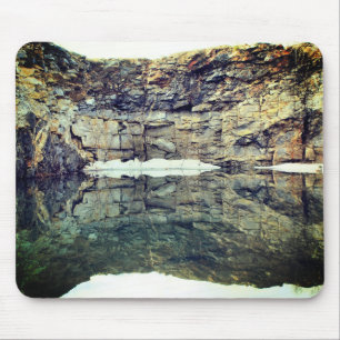 Granitfelswand Reflektion #1 Natur Mousepad