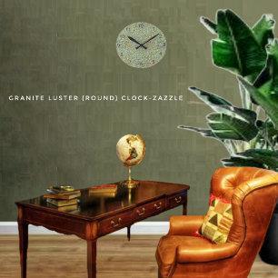 Granitglanz Runde Wanduhr