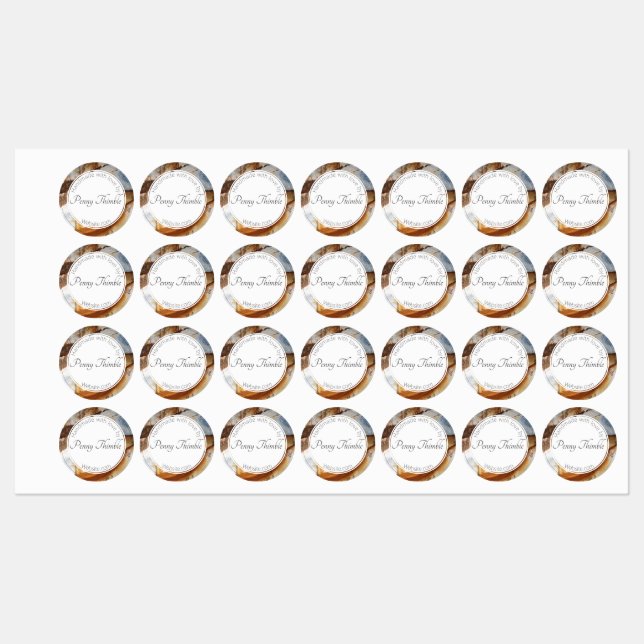 Granitplatte Etiketten (Blatt)