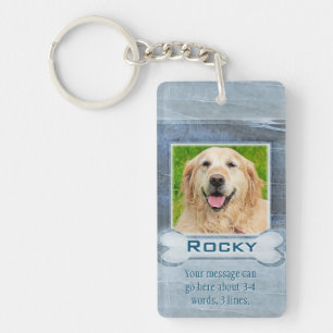 Granitschauen mit Knochen Schlüsselanhänger