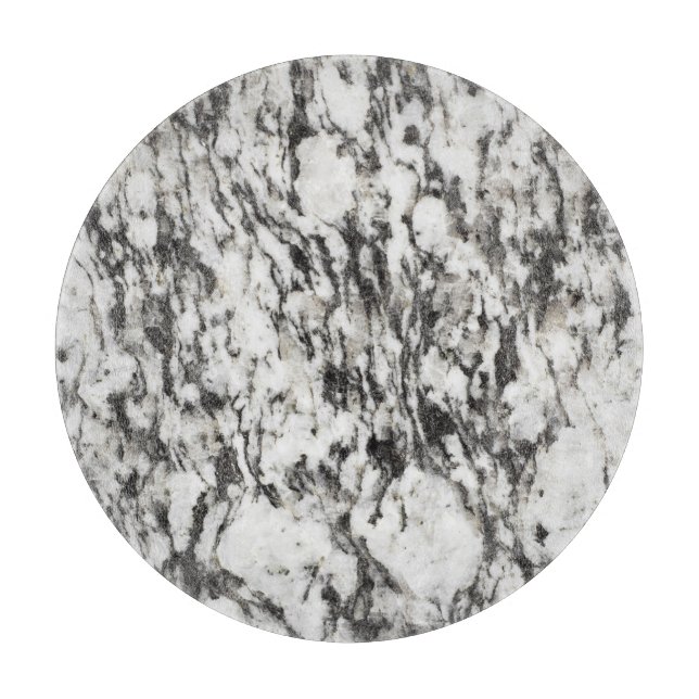 Granitstruktur| Hintergrund aus schwarzem Marmor Schneidebrett (Vorderseite)